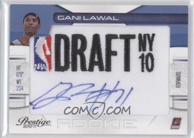 2010-11 Prestige - NBA Draft Class - Draft Logo Patch Autographs #35 - Gani Lawal /399