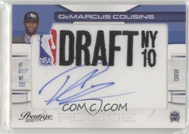 2010-11 Prestige - NBA Draft Class - Draft Logo Patch Autographs #5 - DeMarcus Cousins /299