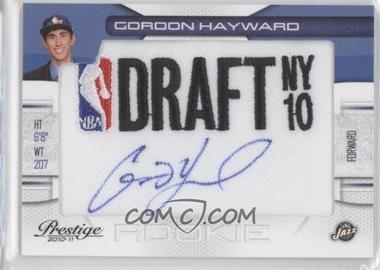 2010-11 Prestige - NBA Draft Class - Draft Logo Patch Autographs #9 - Gordon Hayward /299