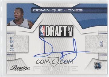 2010-11 Prestige - NBA Draft Class - Signatures #25 - Dominique Jones /299