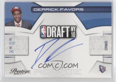 2010-11 Prestige - NBA Draft Class - Signatures #3 - Derrick Favors /295