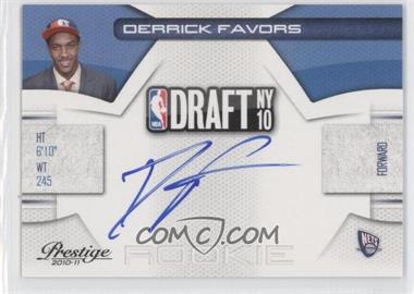 2010-11 Prestige - NBA Draft Class - Signatures #3 - Derrick Favors /295