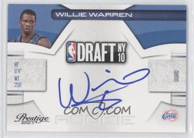 2010-11 Prestige - NBA Draft Class - Signatures #34 - Willie Warren /292