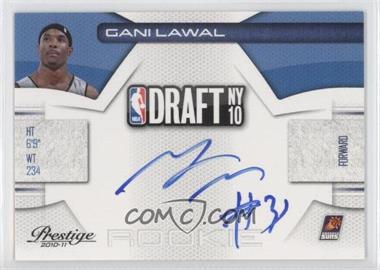 2010-11 Prestige - NBA Draft Class - Signatures #35 - Gani Lawal /299