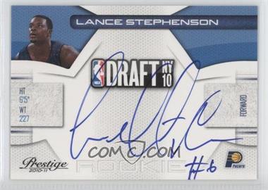 2010-11 Prestige - NBA Draft Class - Signatures #38 - Lance Stephenson /299