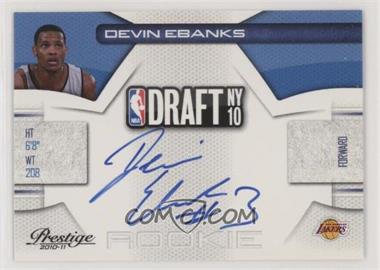 2010-11 Prestige - NBA Draft Class - Signatures #39 - Devin Ebanks /299