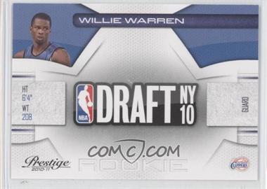 2010-11 Prestige - NBA Draft Class #34 - Willie Warren /499