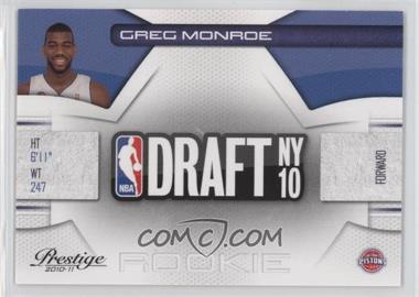 2010-11 Prestige - NBA Draft Class #7 - Greg Monroe /499