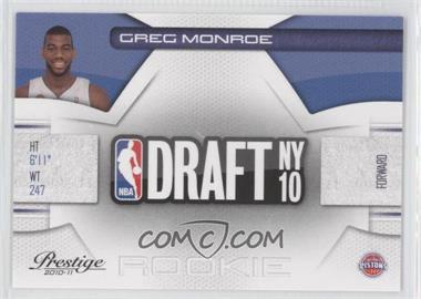 2010-11 Prestige - NBA Draft Class #7 - Greg Monroe /499