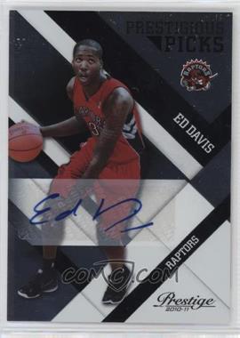 2010-11 Prestige - Prestigious Picks - Black Signatures #13 - Ed Davis /249