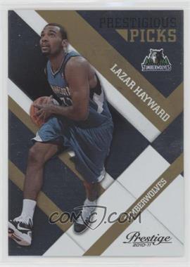 2010-11 Prestige - Prestigious Picks - Gold #29 - Lazar Hayward /99