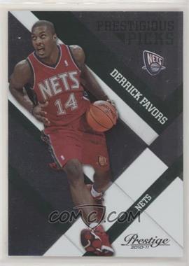 2010-11 Prestige - Prestigious Picks - Green #3 - Derrick Favors /499