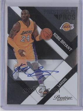 2010-11 Prestige - Prestigious Pros - Black Signatures #60 - Kobe Bryant /49