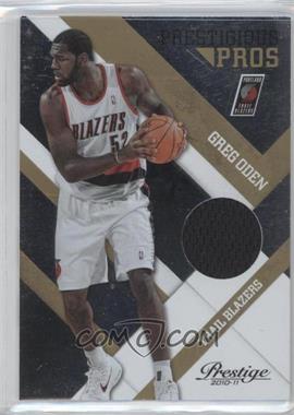 2010-11 Prestige - Prestigious Pros - Gold Materials #48 - Greg Oden /99