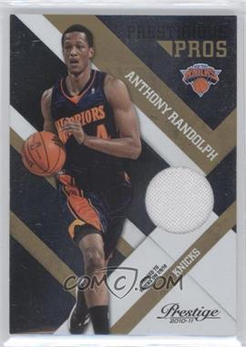 2010-11 Prestige - Prestigious Pros - Gold Materials #55 - Anthony Randolph /99