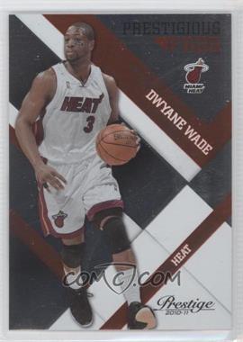 2010-11 Prestige - Prestigious Pros - Orange #29 - Dwyane Wade /299