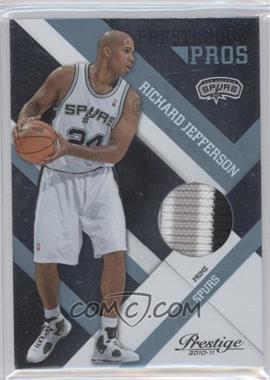 2010-11 Prestige - Prestigious Pros - Platinum Patches Prime #42 - Richard Jefferson /25