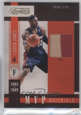 2010-11 Timeless Treasures - MVP Materials - Prime #4 - LeBron James /25