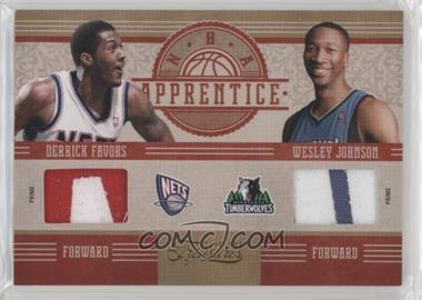 2010-11 Timeless Treasures - NBA Apprentice Dual - Materials Prime #4 - Derrick Favors, Wesley Johnson /10