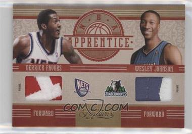 2010-11 Timeless Treasures - NBA Apprentice Dual - Materials Prime #4 - Derrick Favors, Wesley Johnson /10