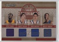 Devin Ebanks, Timofey Mozgov, Andy Rautins, Wesley Johnson #/99