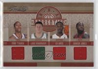 Evan Turner, Luke Harangody, Ed Davis, Damon Jones #/99