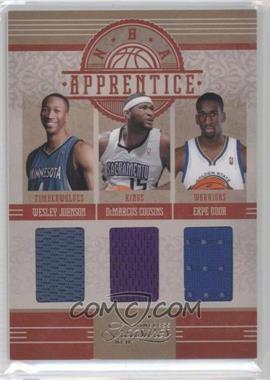 2010-11 Timeless Treasures - NBA Apprentice Materials Triple #2 - Wesley Johnson, DeMarcus Cousins, Ekpe Udoh /99