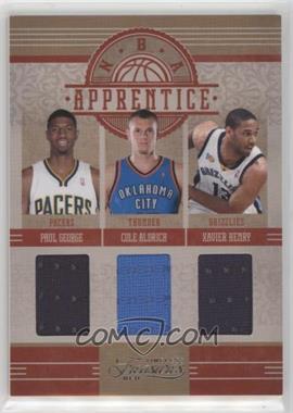 2010-11 Timeless Treasures - NBA Apprentice Materials Triple #4 - Paul George, Cole Aldrich, Xavier Henry /99