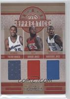 Trevor Booker, Damion James, Dominique Jones #/99