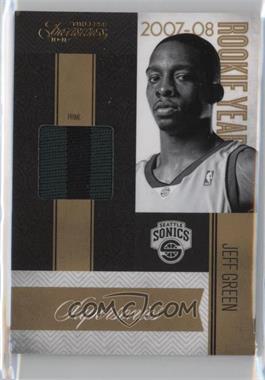 2010-11 Timeless Treasures - Rookie Year Materials - Prime #11 - Jeff Green /25