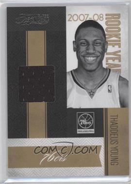 2010-11 Timeless Treasures - Rookie Year Materials #25 - Thaddeus Young /49