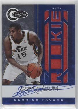 2010-11 Totally Certified - [Base] - Totally Blue Signatures #165 - Rookie - Derrick Favors /33