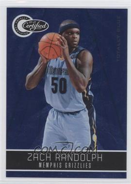 2010-11 Totally Certified - [Base] - Totally Blue #36 - Zach Randolph /299