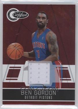 2010-11 Totally Certified - [Base] - Totally Red Materials #101 - Ben Gordon /249