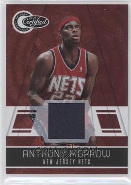 2010-11 Totally Certified - [Base] - Totally Red Materials #88 - Anthony Morrow /249