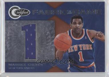 2010-11 Totally Certified - Fabric of the Game Jumbo Materials - Jersey Number #44 - Maurice Cheeks /99