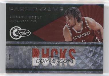 2010-11 Totally Certified - Fabric of the Game Team Name - Prime #35 - Andrew Bogut /25
