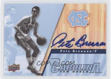 2010-11 UD North Carolina Basketball - [Base] - Autographs #11 - Pete Brennan