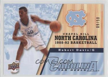 2010-11 UD North Carolina Basketball - [Base] - Blue & Silver #58 - Hubert Davis /50