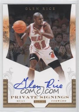 2010-14 Panini - Multi-Product/Multi-Year Insert Private Signings #PS-GR - Glen Rice