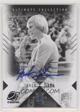 2010 Ultimate Collection - [Base] - Ultimate Autographs #28 - Jack Sikma /75