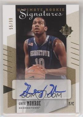 2010 Ultimate Collection - [Base] #69 - Rookie Signatures - Greg Monroe /99