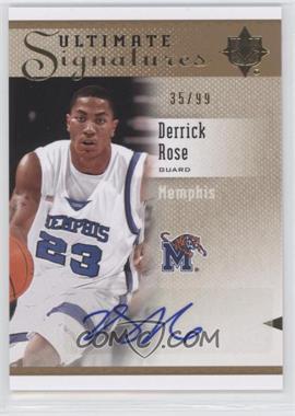 2010 Ultimate Collection - Ultimate Signatures #S-DR - Derrick Rose /99