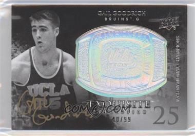 2011-12 Exquisite Collection - Championship Bling #CB-GO - Gail Goodrich /99