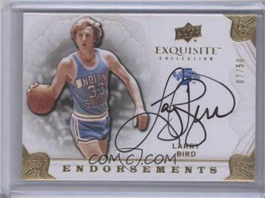 2011-12 Exquisite Collection - Endorsements #EE-LB - Larry Bird /50