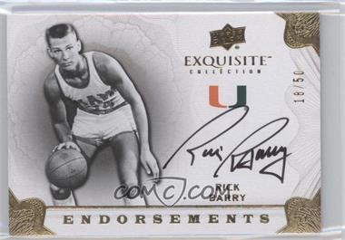 2011-12 Exquisite Collection - Endorsements #EE-RB - Rick Barry /50