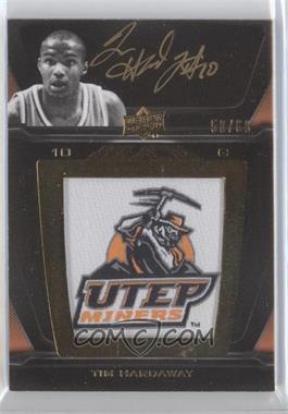 2011-12 Exquisite Collection - UD Black - College Vault Auto #V-TH - Tim Hardaway /60