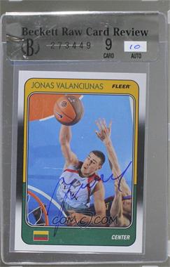 2011-12 Fleer Retro - 1988-89 Design - Autographs #88-JV - Jonas Valanciunas [BRCR 9]