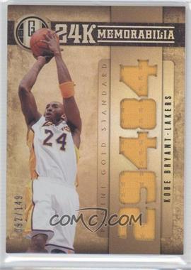 2011-12 Panini Gold Standard - 24K Memorabilia #4 - Kobe Bryant /149