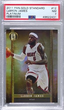 2011-12 Panini Gold Standard - [Base] - Platinum Gold #12 - LeBron James /10 [PSA 7 NM]